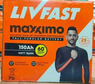 Livfast MXTT 1860N 150Ah Tall Tubular Inverter Battery Pure Sine Wave Inverter