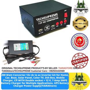 TechSupreme 500 VA Solar Compatible Square Wave Inverter