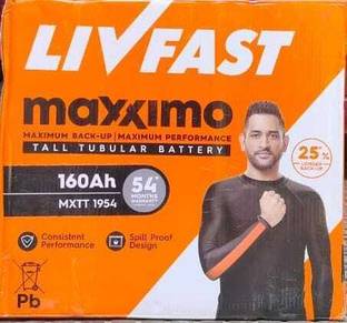 Livfast MXTT 1954 160Ah Tall Tubular Inverter Battery Pure Sine Wave Inverter
