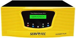 Servotech 1000/12V PWM Intelligent Solar Inverter/ Advance Solar Protection/Dual Technology Support/Elegent Plus 1112 Pure Sine Wave Inverter
