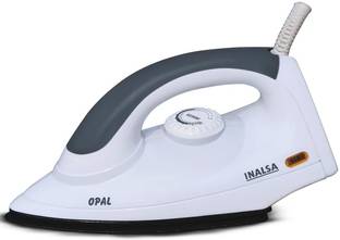Inalsa Electric Opal 1000 Watt Dry Iron For Clothes With Non-Stick Soleplate Coating 1000 W Dry Iron