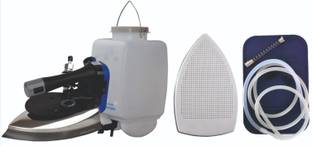 Hanumeto SILTI ES300L Gravity Feed Iron - Electric Professional Steam Iron with Bottle, Easy to use, with Teflon Shoe 1600 W Garment Steamer