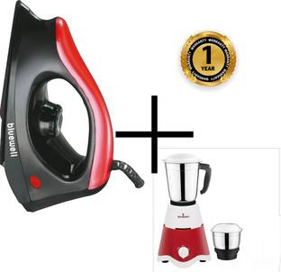 BLUEWELL Mixer grinder 2 jar combo dry iron 1000watt 1000 W Dry Iron
