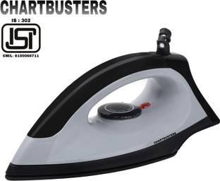 Chartbusters by CHARTBUSTERS JAPANESE DESIGN CURVY LOOK HEAVY DUTY 750-Watt DRY IRON |2-YEAR WARRANTY 750 W Dry Iron