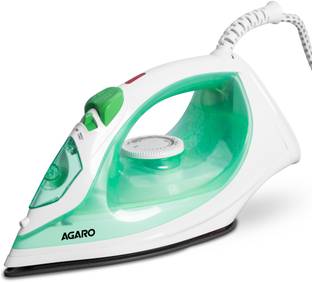 AGARO Regal Steam Iron, Ceramic Coated Sole Plate, Fast Heating 1200 W Steam Iron