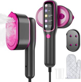 mefine by mefine Steamer Iron Portable 2-in-1 Handheld Iron Kills 99.9%* Bacteria 1200 W Garment Steam...