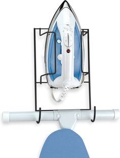 AMAZIO Iron Stand and Ironing Board Storage Organizer Hooks Heat Resistant Wall Rack Ironing Board