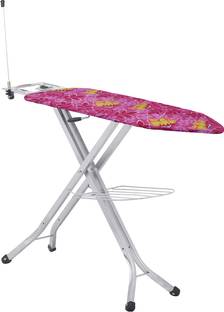 Jaimini by Jaimini Iron Table: Removable Cover, Mesh Support, Steam Iron Compatible, Cotton Fabric Ironing Board
