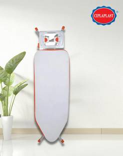 CIPLA PLAST Deluxe Ironing Board Large Foldable Aluminised Ironing Surface | Iron Holder Ironing Board