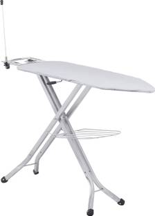 जैमिनी Foldable & Adjustable Ironing Table with Wire Holder, Iron Rest and cloth stand- इस्त्री करने का बोर्ड