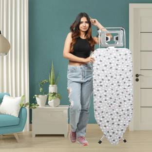 CIPLA PLAST Mesh Iron Board large Foldable, Aluminised Surface, Iron Holder(130X40)Cm Ironing Board