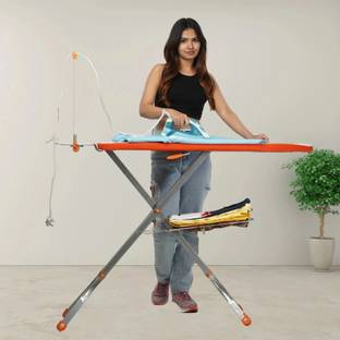 CIPLA PLAST Deluxe | Large Foldable with Aluminised|Iron Holder| Aluminised Ironing Surface| Ironing Board