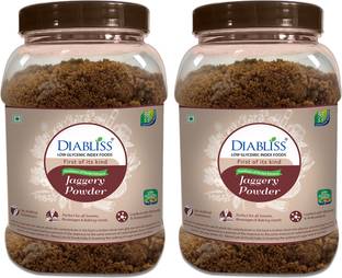 DiaBliss Low Glycemic Index GI Jaggery Powder - Pack of 2 Powder Jaggery