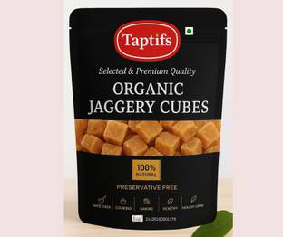 Taptifs Natural Jaggery Cubes 500g | Pure Desi Gud | Organic Gud Cubes Jaggery