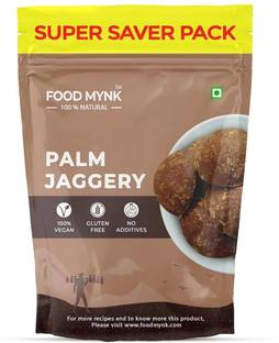 FOOD MYNK Palm Jaggery | Karupatti | Thati Bellam | Khejur Gur | Patali Gur Block Jaggery