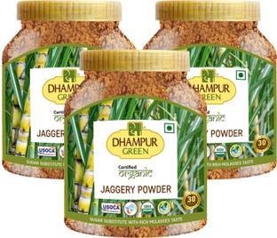 DHAMPUR GREEN Organic Jaggery Powder Organic Desi Gur ki Shakkar Jar Powder Jaggery