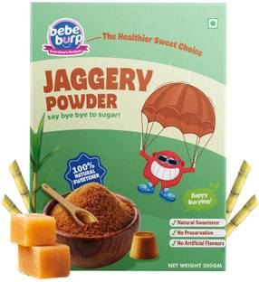 bebe burp Jaggery/Gur/Gud Powder, Healthy Sugar Subsitute, 200g Powder Jaggery