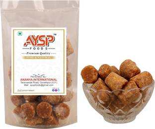 AYSP Jaggery: Sugarcane Cubes/Block/Gud/Vellam,Chemical-Free,No Preservatives,Round Cubes Jaggery