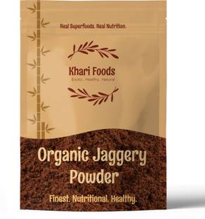 Khari Foods Organic Gur Powder 1kg, Sugar Substitute, Chemical & Preservative Free Powder Jaggery