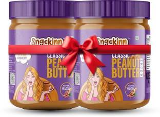 snackinn Peanut Butter Combo Pack Classic Crunchy | 2 Jars 500g Each