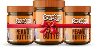 snackinn Peanut Butter Combo Pack Chocolate Crunchy | 3 Jars 250g Each