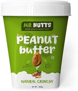 MR NUTTS Natural Crunchy Peanut Butter |100% Roasted Peanuts |No Added Sugar, Salt