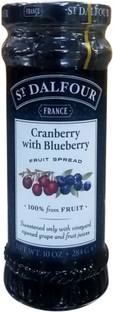 St Dalfour Cranberry With Blueberry 100% Fruit Spread