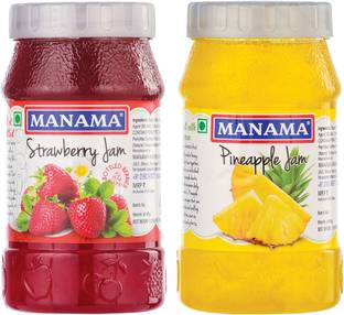MANAMA Strawberry Jam and Pineapple Jam