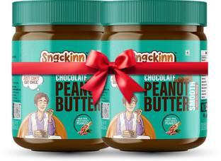 snackinn Peanut Butter Combo Pack Chocolate Smooth | 2 Jars 500g Each