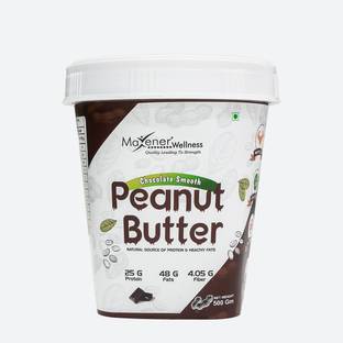 Maxener Wellness Peanut Butter, 500G, Chocolate Smooth