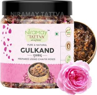 Niramay Tattva Natural Gulkand, 350gm | Sun-Cooked Damask Rose Petals & Rock Sugar