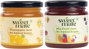 Sweetmate No Added Sugar MixFruits and Pineapple Combo Pack Jam