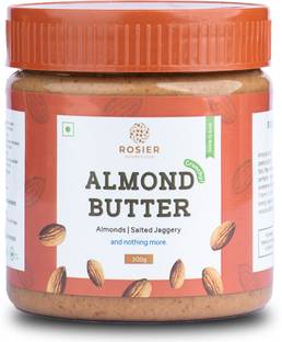 ROSIER Almond Butter Crunchy | Crunchy | High Protein | Roasted Almonds Salted Jaggery|