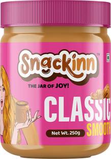snackinn CLASSIC SMOOTH PEANUT BUTTER (250 GM,PACK OF 1)