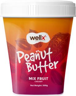 Wellx Brothers Wellx Mix fruit Creamy Peanut butter 500 gm