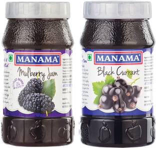 MANAMA Mulberry Jam and Black Currant Jam