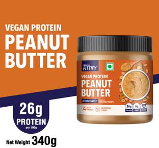 Saffola Fittify Vegan Protein Peanut Butter Extra Crunchy
