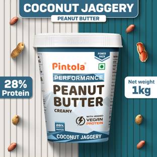 Pintola Coconut Jaggery Performance Series Peanut Butter (Creamy) | Vegan Protein
