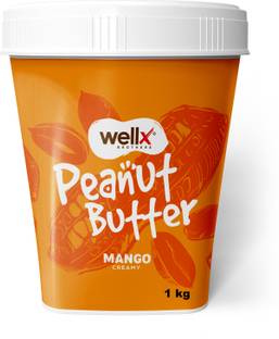 Wellx Brothers Mango Creamy Peanut Butter With High Protein & 100% Roasted Peanuts