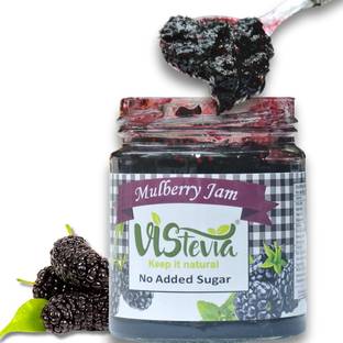 Vistevia Sugar Free Mulberry Jam (230 gm) | Diabetic Friendly |100% Natural | Stevia Sweetened | Limited Edition