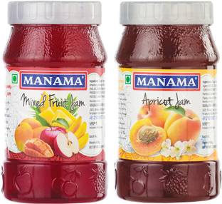 MANAMA Mixed Fruit Jam and Apricot Jam