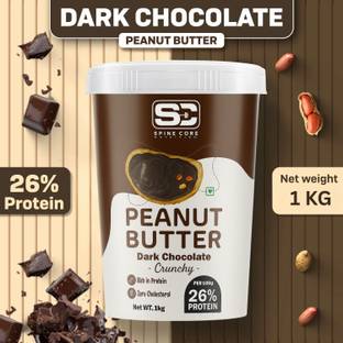SPINECORE NUTRITION Peanut Butter Dark Chocolate Flavour Crunchy, Nut Butter Bread Snacks
