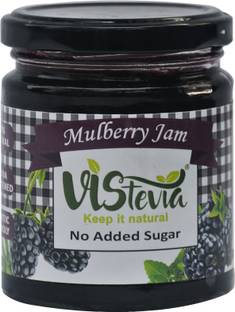 Vistevia Sugar Free Mulberry Jam (230 gm) | Diabetic Friendly |100% Natural | Stevia Sweetened | Limited Edition
