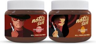Notta Sin Duo: Choco Hazelnut & Choco Almond Spreads | Chocolate Spread | No Added Sugar