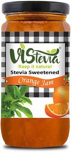 Vistevia Stevia Sweetened Orange Jam (400 gm) | 100 % Natural | Keto Friendly | Sugar-Free