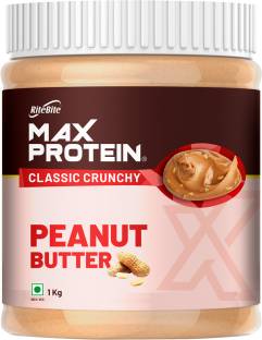 RiteBite Max Protein Peanut Butter Classic Crunchy, High Protein, High Fiber, All Natural 1 kg