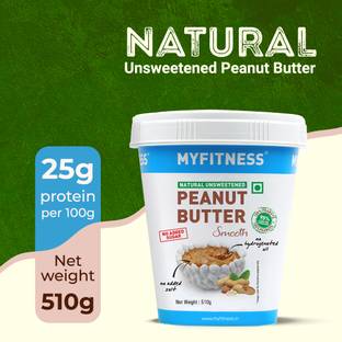 MYFITNESS All Natural Unsweetened Peanut Butter Smooth
