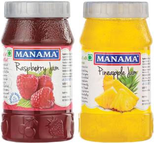 MANAMA Raspberry Jam and Pineapple Jam