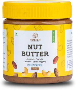 ROSIER All Natural Nut Butter | 300 g | Crunchy | No Added Sugar | High Protein