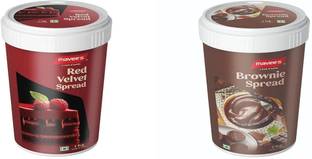 mavee's Red Velvet & Brownie Spread Paste - Premium Toppings, Baking Solutions